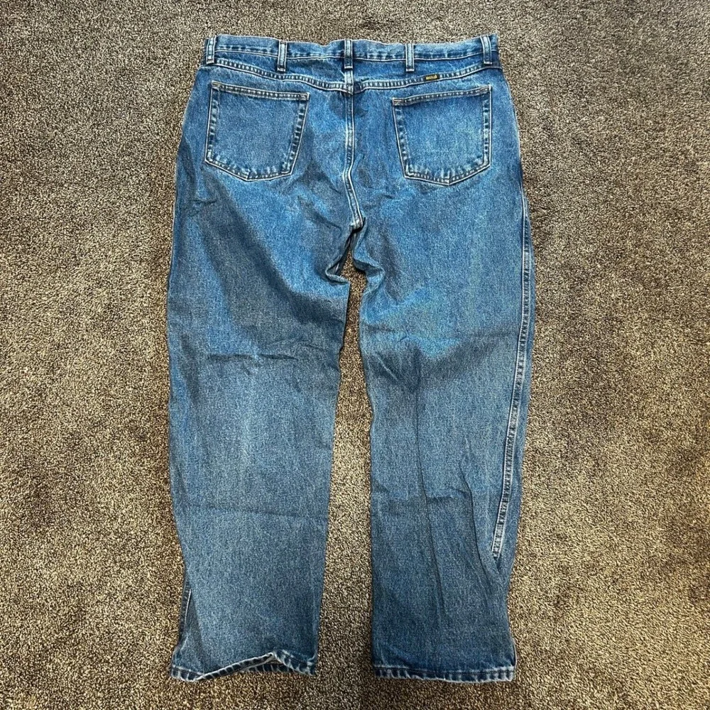 Wrangler Relaxed Fit Jeans Mens 40x30 Blue Excellent Straight Leg 1087634DS